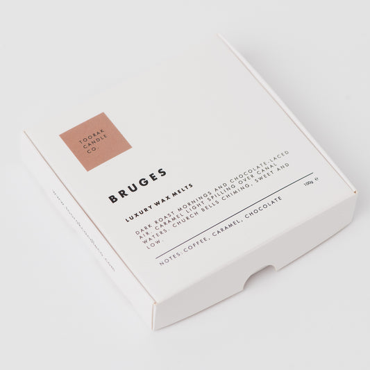 Bruges wax melts white background