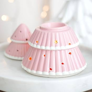 Pink Christmas Tree Wax Melt Burner
