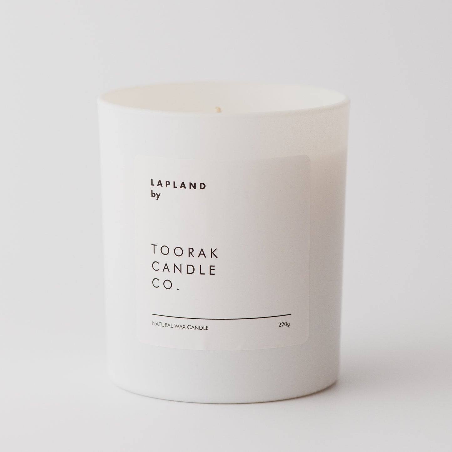 LAPLAND Natural Wax Candle on a plain white background