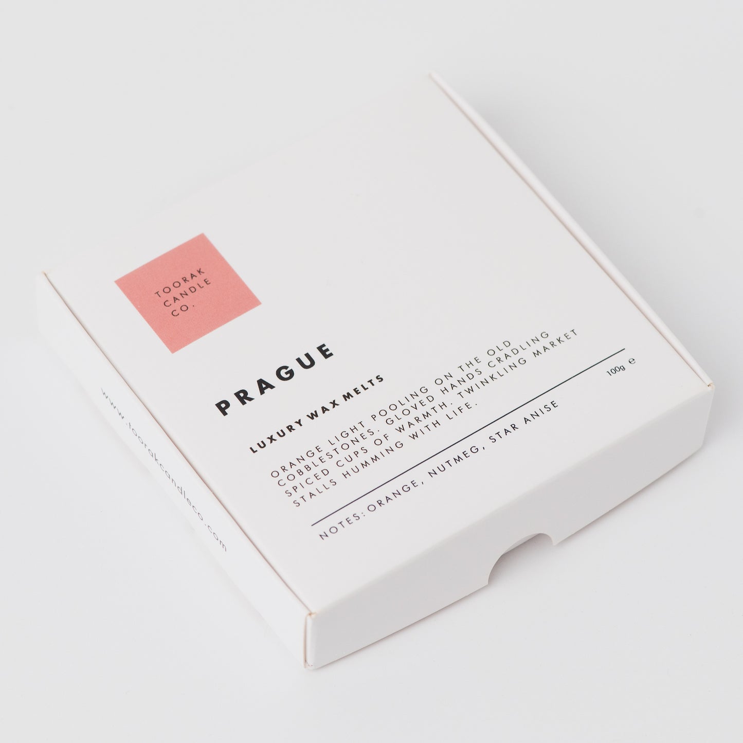 Prague wax melts on plain white background