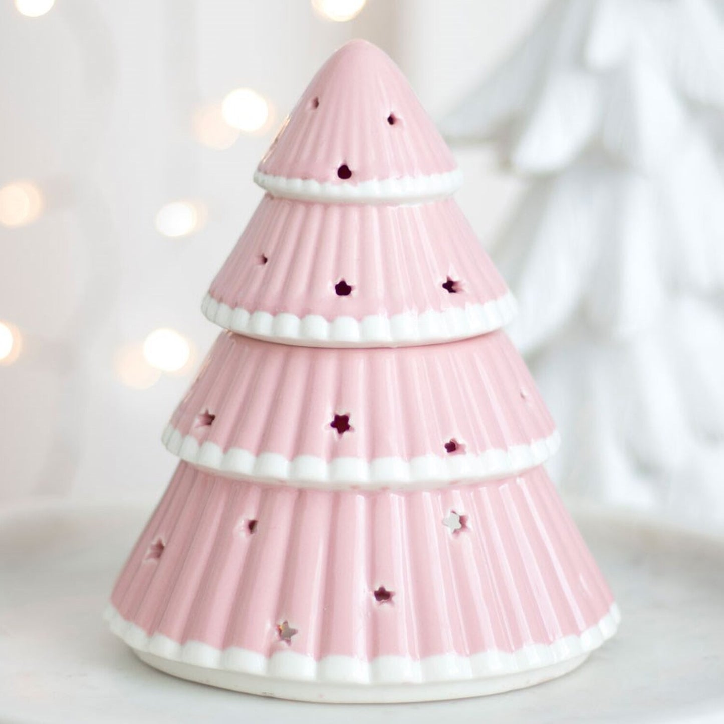 Pink Christmas Tree Wax Melt Burner