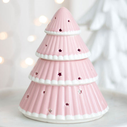 Pink Christmas Tree Wax Melt Burner
